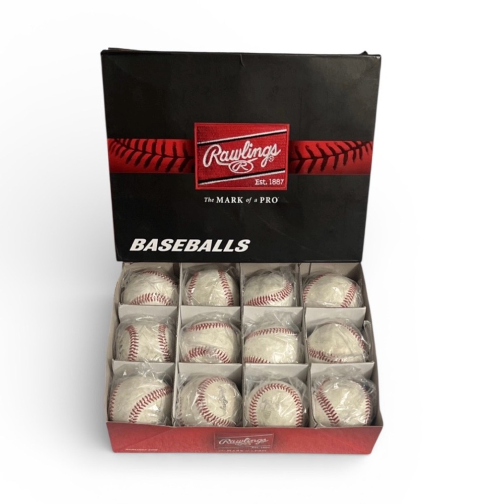 Rawlings Baseballs With Red Stitching - image 2